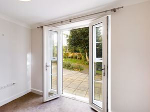 French doors to communal garden- click for photo gallery